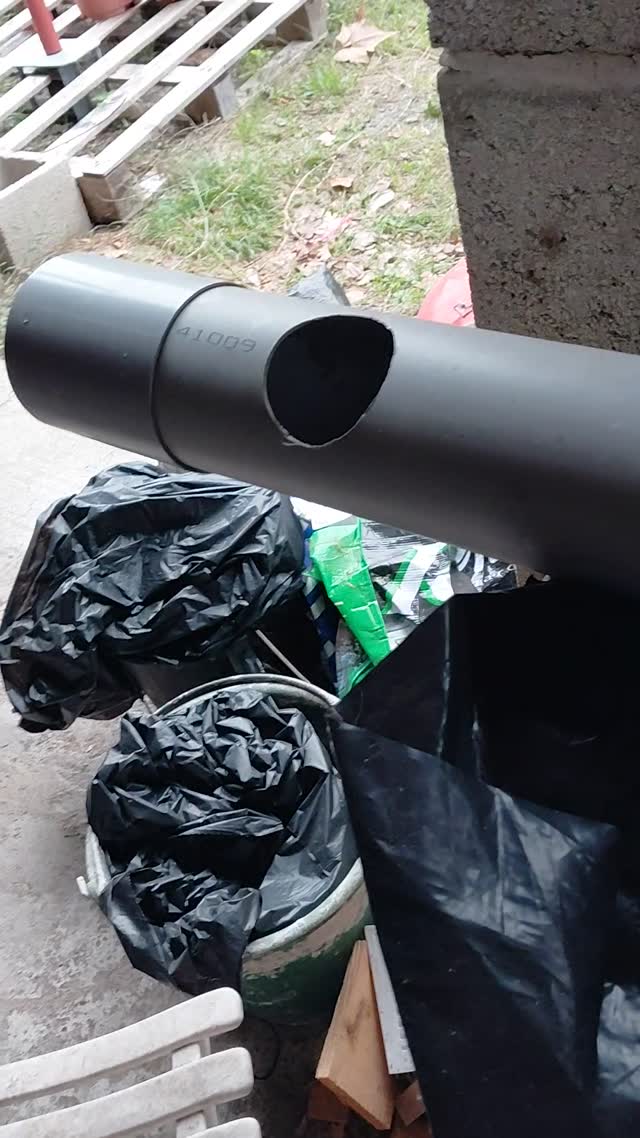 Perforated drainpipe (pre-drilled for aquaponics)