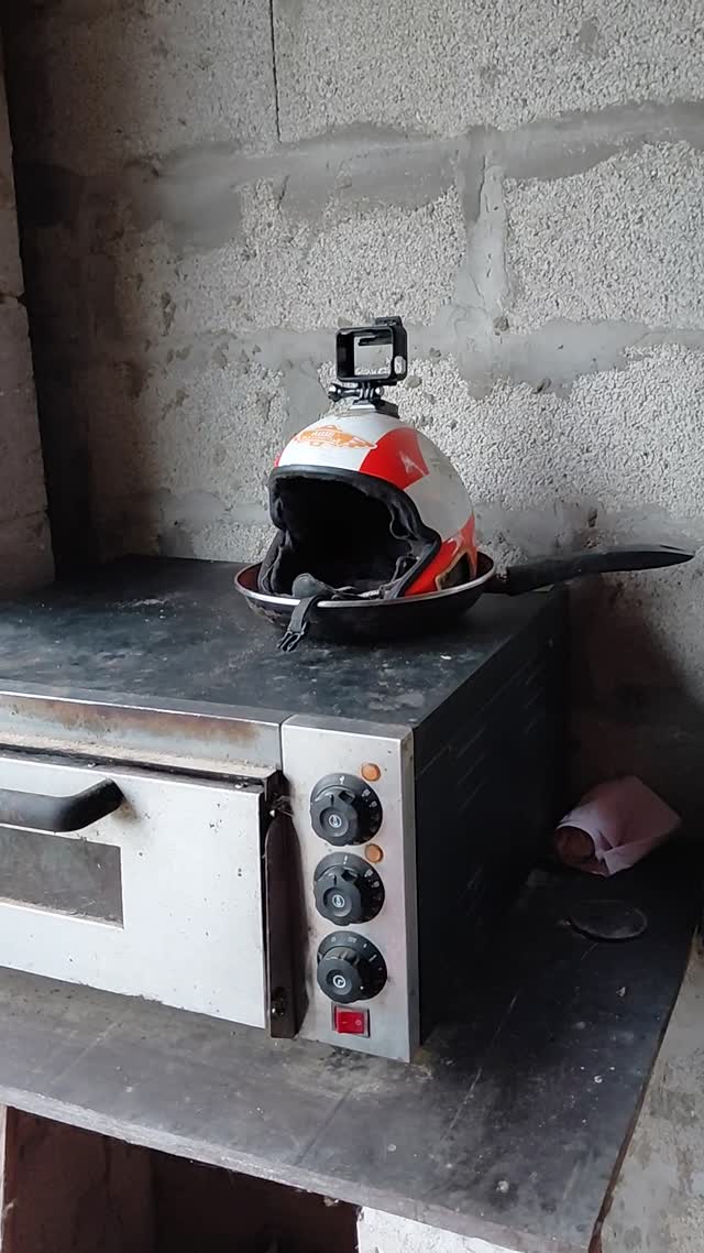 Skydiving helmet with camera mount